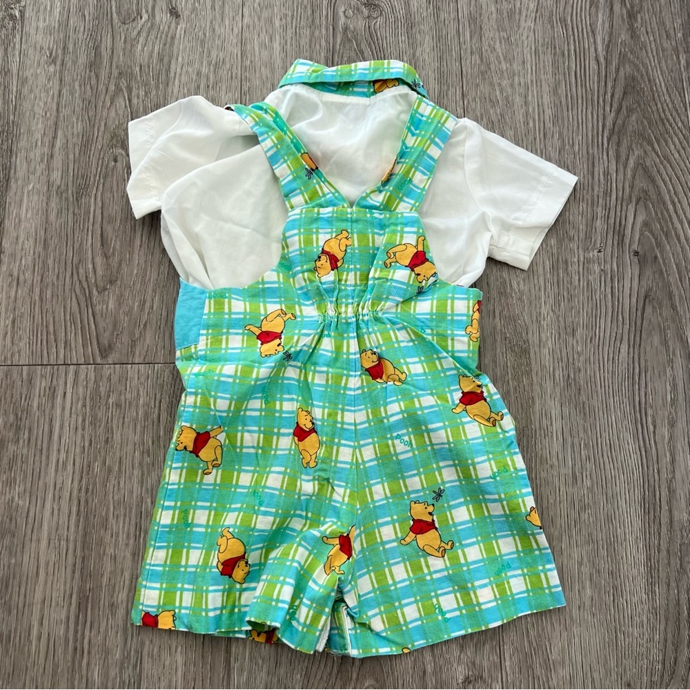 Vintage Disney Daisy Kingdom Winnie The Pooh Baby Boy 3 Pcs Romper Outfit Sz 6M - Picture 7 of 15